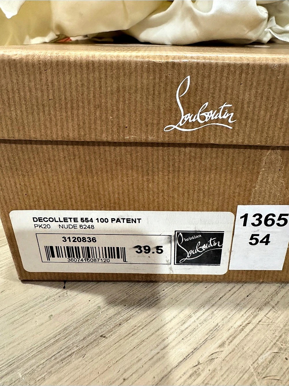 Christian Louboutin Decollete 554 100 Patent Heels Brown EU 39.5 - Picture 3 of 8